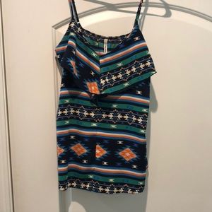 Aztec Print Tank Top